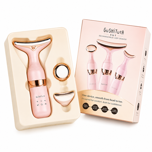 Dispositivo de Estiramiento Facial 3 en 1 – Masaje para Ojos y Cuello