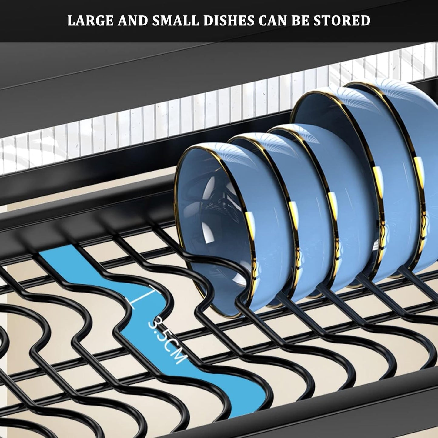 Escurridor de platos con tapa