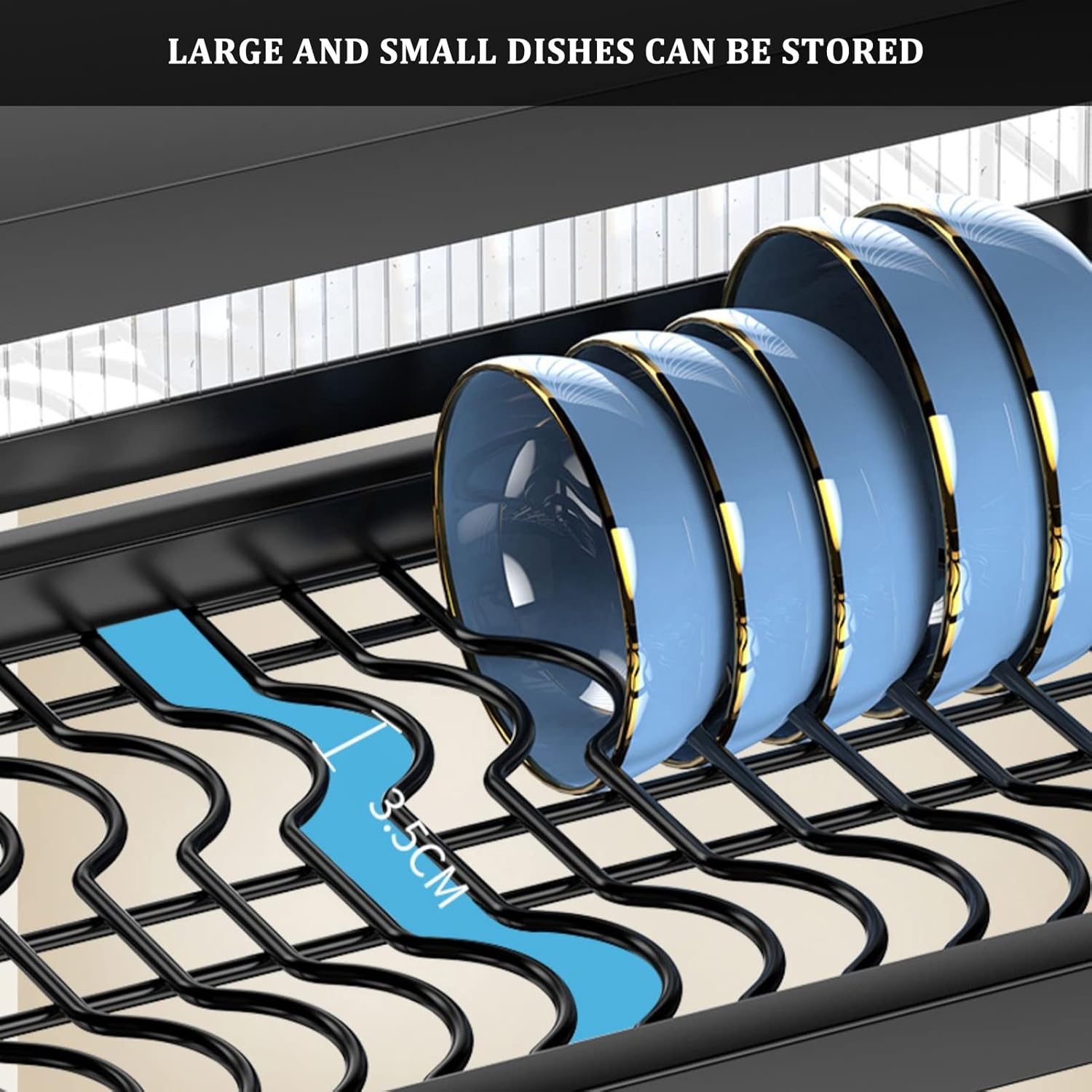 Escurridor de platos con tapa